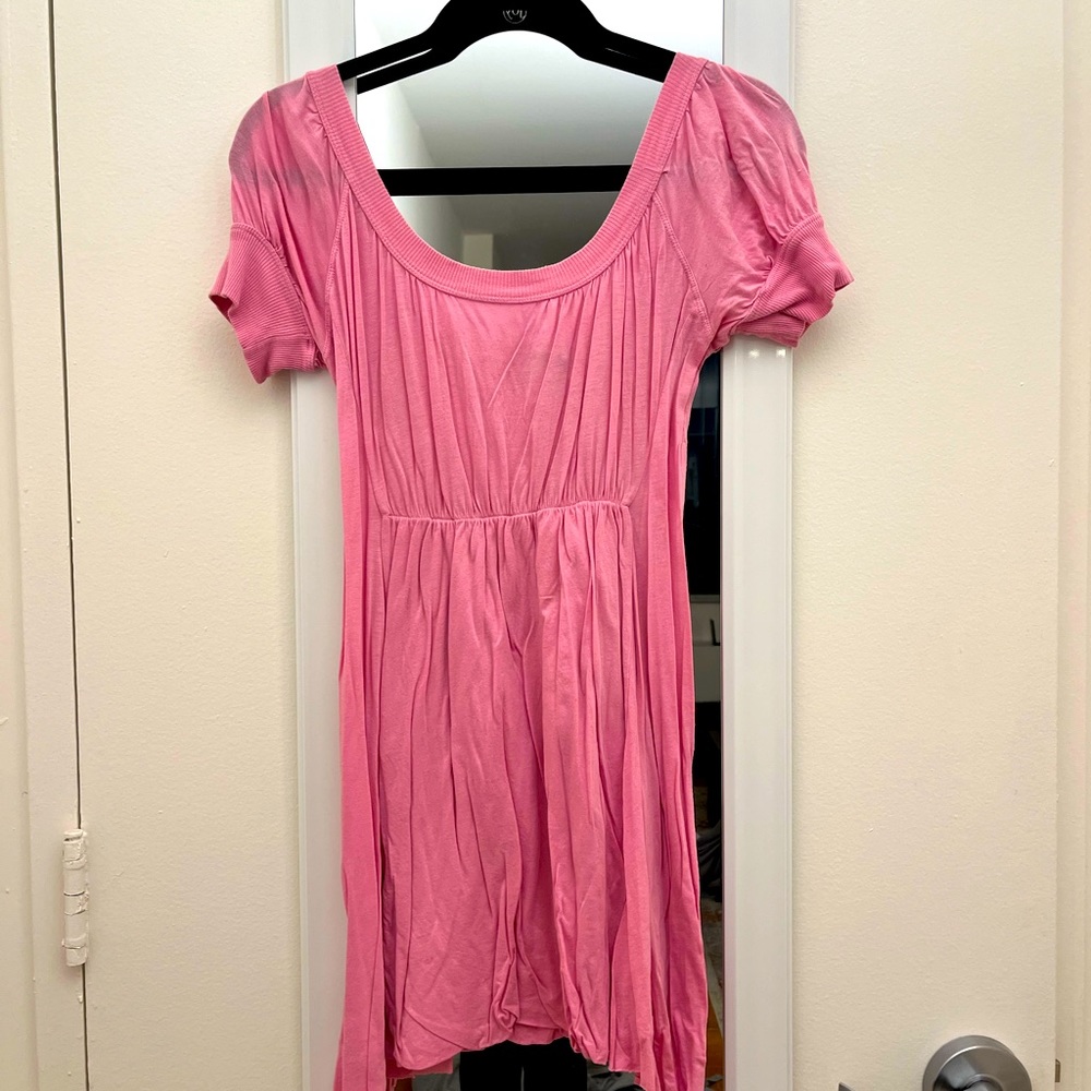 Pink beach cover up